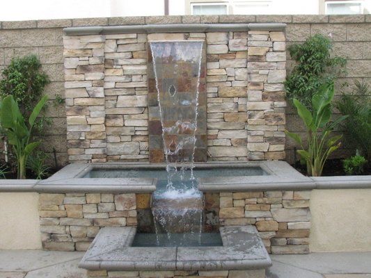 اجرای محوطه سازی آبنما